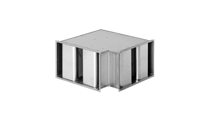 BDLD - Silencieux rectangulaire courbé