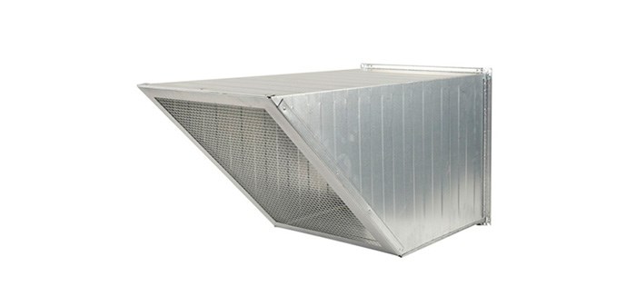 R-AV - Pièce de soufflage rectangulaire avec grille