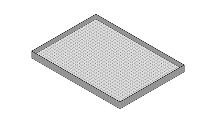 R-BOT - Couvercle rectangulaire avec grille